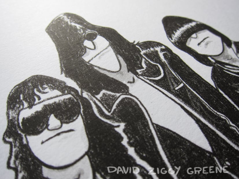 Ramones tribute print | David Ziggy Greene